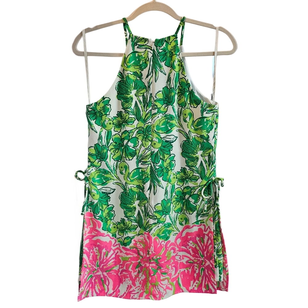 LILLY PULITZER Pearl Resort White Flamingle Engineered Romper - Picture 9 of 16